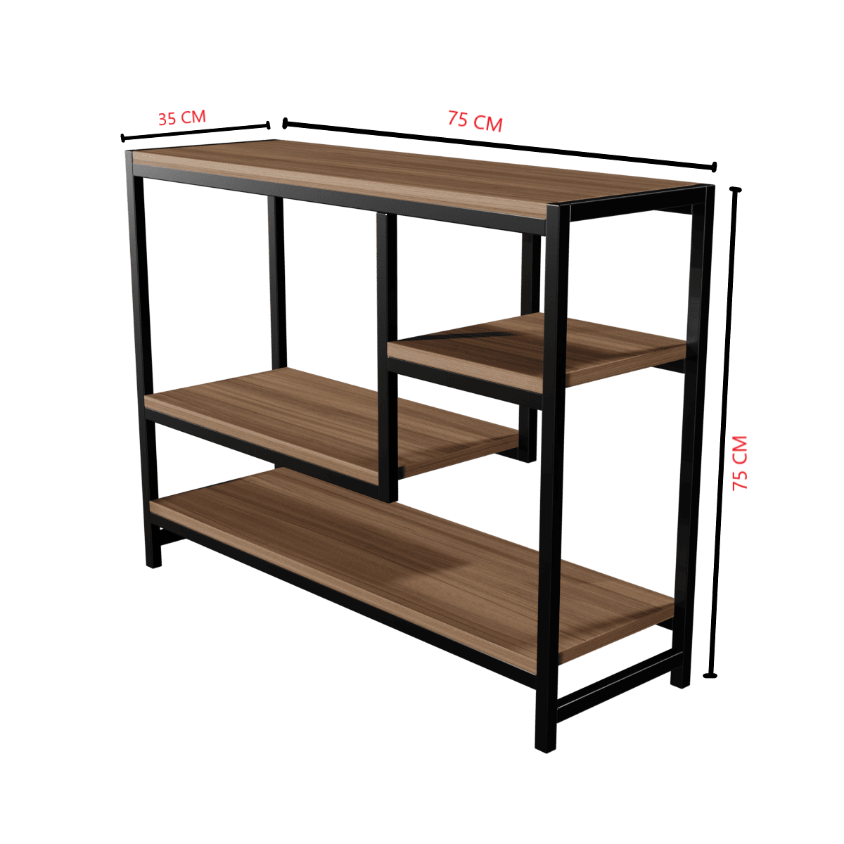 Tifflo Shoe Rack in Walnut Color - Image 7