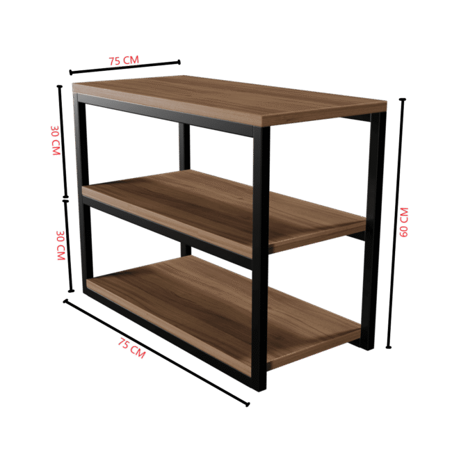 Jambix Shoe Rack in Walnut Color - Image 8