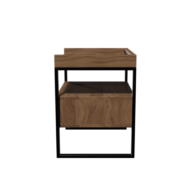 Steela Side Table in Beige Color - Image 4