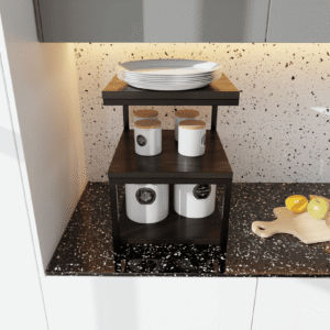 Griddle Kitchen Stand in Brown Color