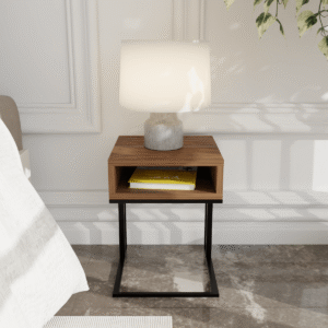 Planko Side Table in Beige Color