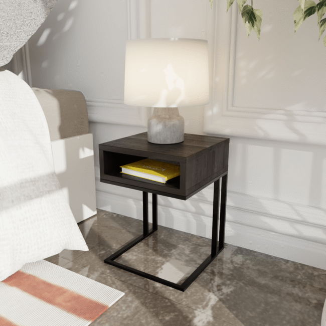 Planko Side Table in Brown Color - Image 2