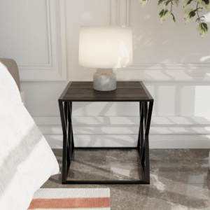 Graino Side Table in Brown Color