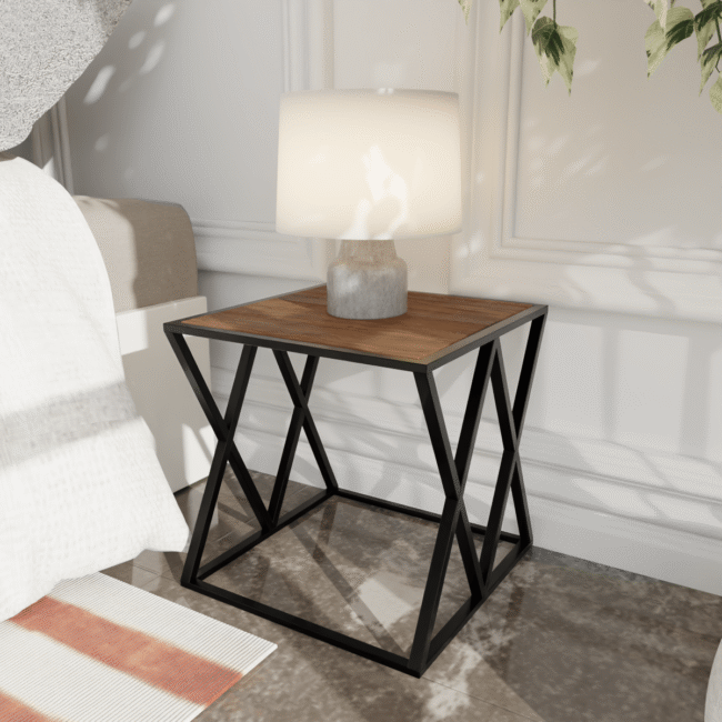 Graino Side Table in Beige Color - Image 2