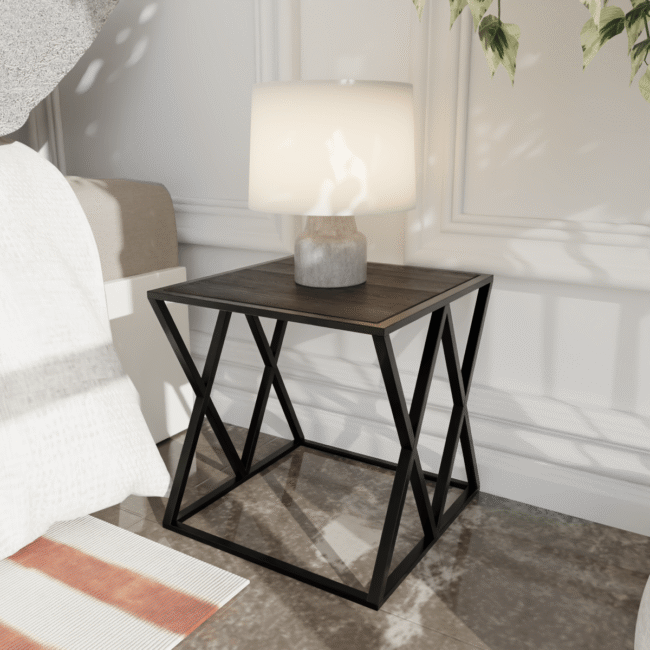 Graino Side Table in Brown Color - Image 2
