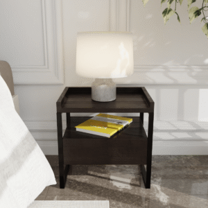 Steela Side Table in Brown Color
