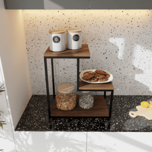 Standeez Kitchen Stand in Walnut Color