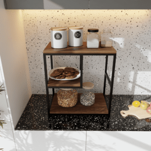 Racksy Kitchen Stand in Walnut Color