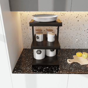 Shelfy Kitchen Stand in Brown Color