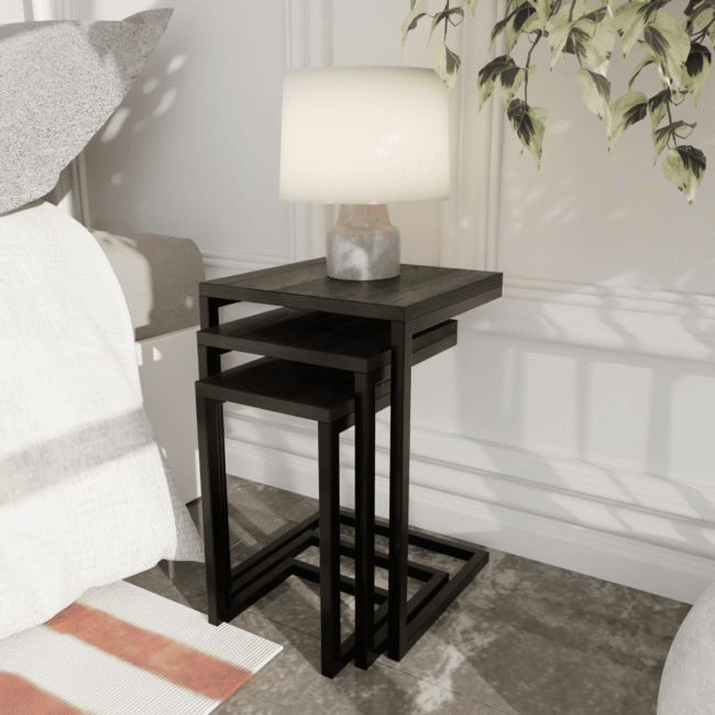 Furnix Side Table in Brown Color - Image 2