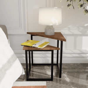 Furnix Side Table in Beige Color
