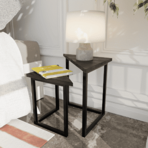 Furnix Side Table in Brown Color