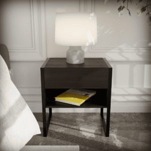 Barksy Side Table in Brown Color