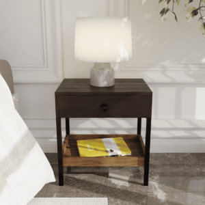 Knobo Side Table in Brown Color