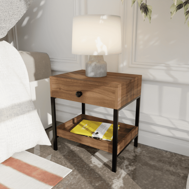 Knobo Side Table in Beige Color - Image 8