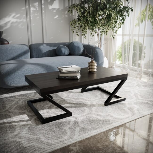Beni Coffee Table in Brown Color - Image 2