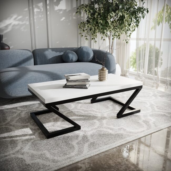 Beni Coffee Table in White Color - Image 2