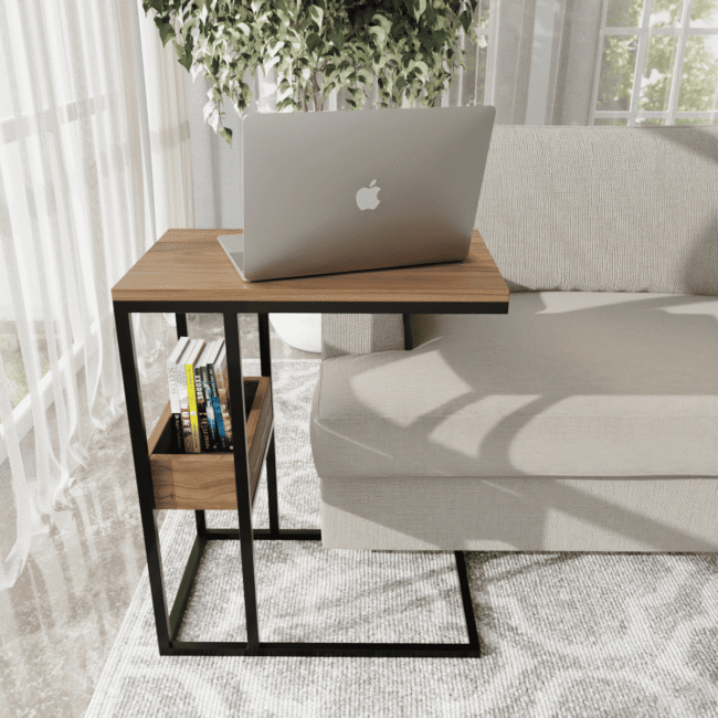Polto Working Table in Beige Color - Image 2