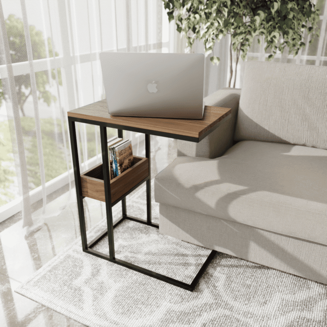 Polto Working Table in Beige Color