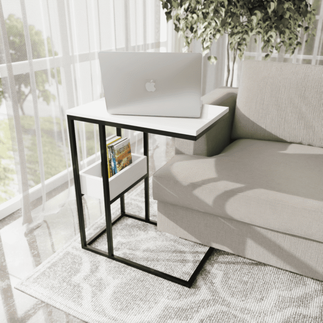 Polto Working Table in White Color - Image 2