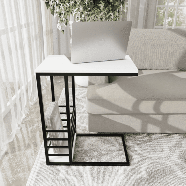 Flinxy Working Table in White Color