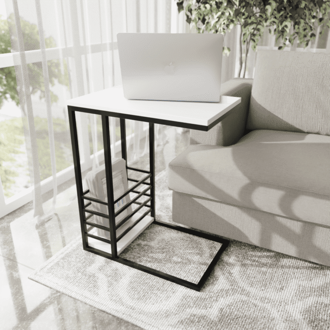 Flinxy Working Table in White Color - Image 2