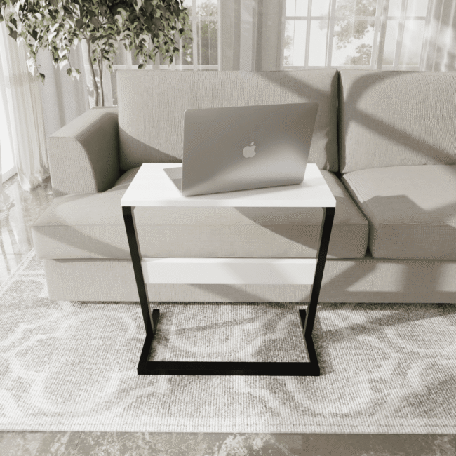 Stelo Working Table in White Color