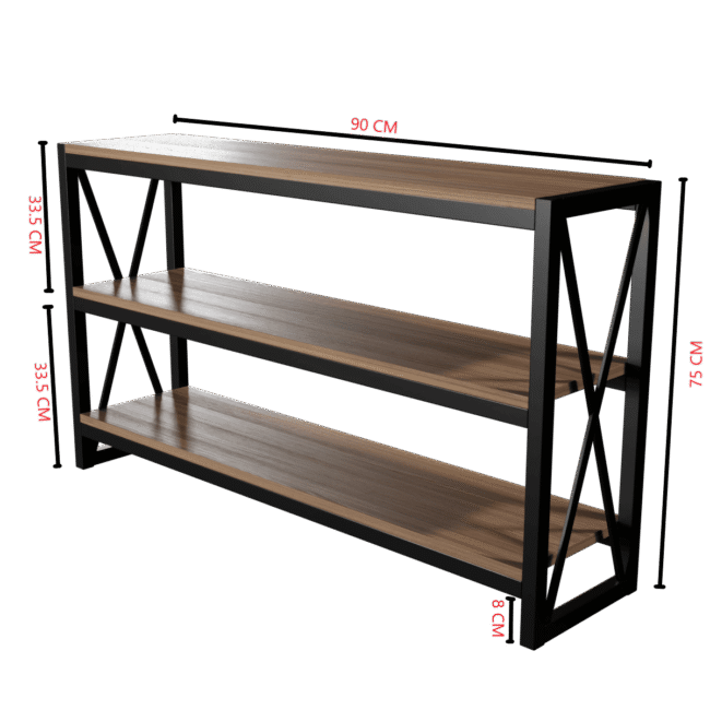 Snaxo Shoe Rack in Walnut Color - Image 8