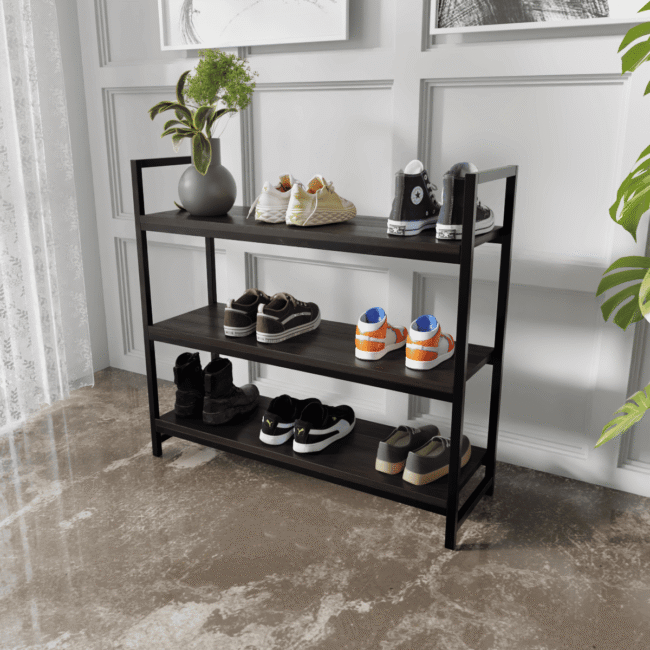 Hooksy Shoe Rack in Brown Color - Image 8