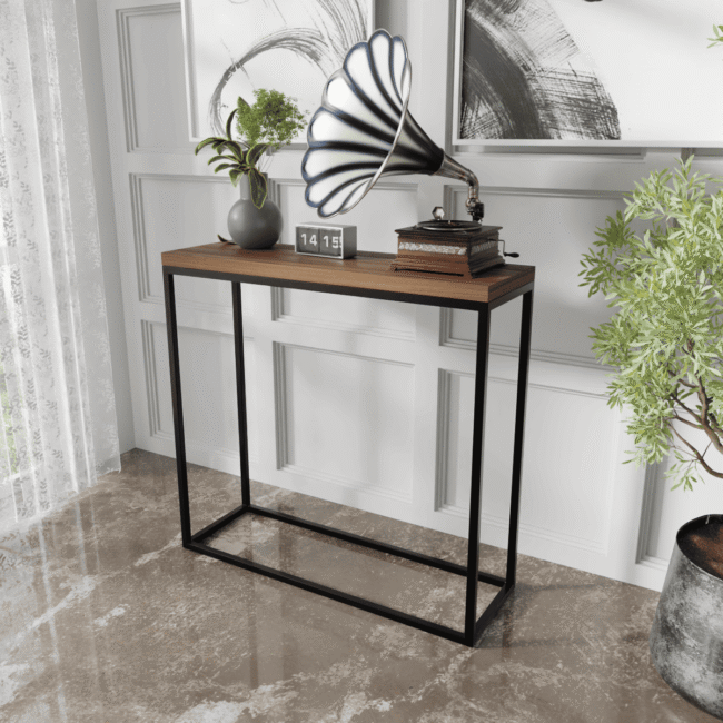 Zubro Console Table in Beige Color - Image 2