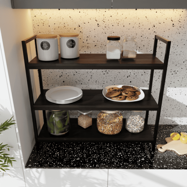 Tucksy Kitchen Stand in Brown Color