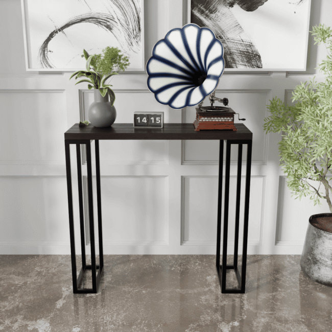 Konzo Console Table in Brown Color