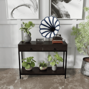 Tavona Console Table in Brown Color
