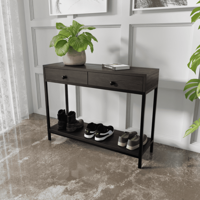 Tavona Console Table in Brown Color - Image 8
