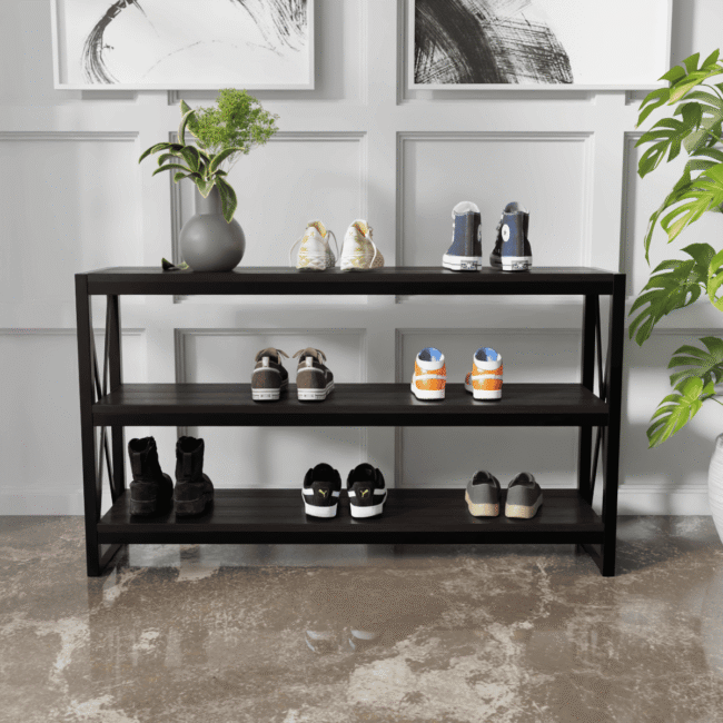 Snaxo Shoe Rack in Brown Color