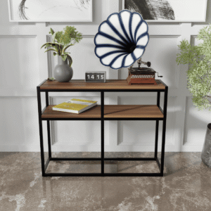 Blocsy Console Table in Beige Color