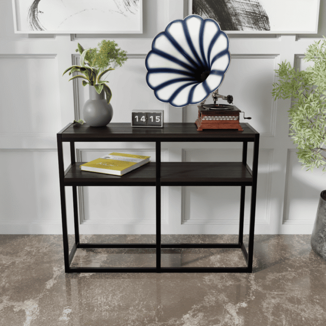 Blocsy Console Table in Brown Color
