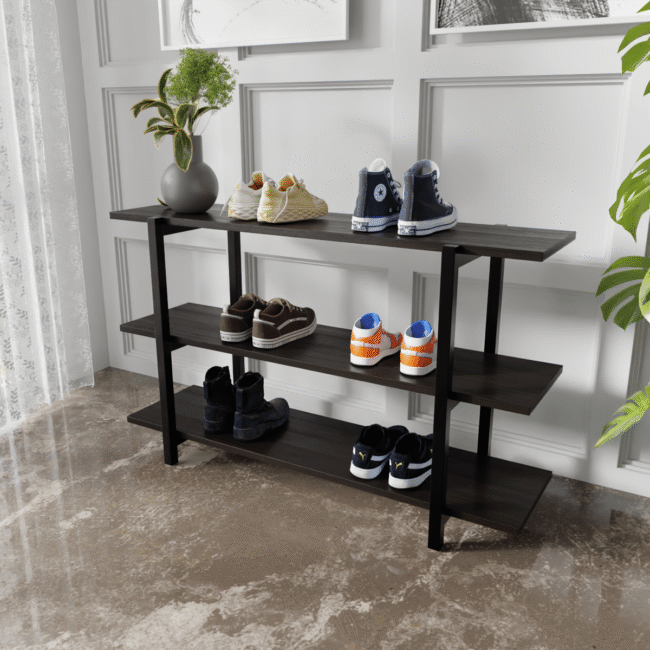 Metwood Shoe Rack in Brown Color - Image 2