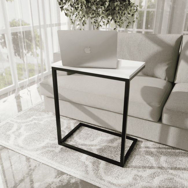 Grainy Working Table in White Color - Image 2